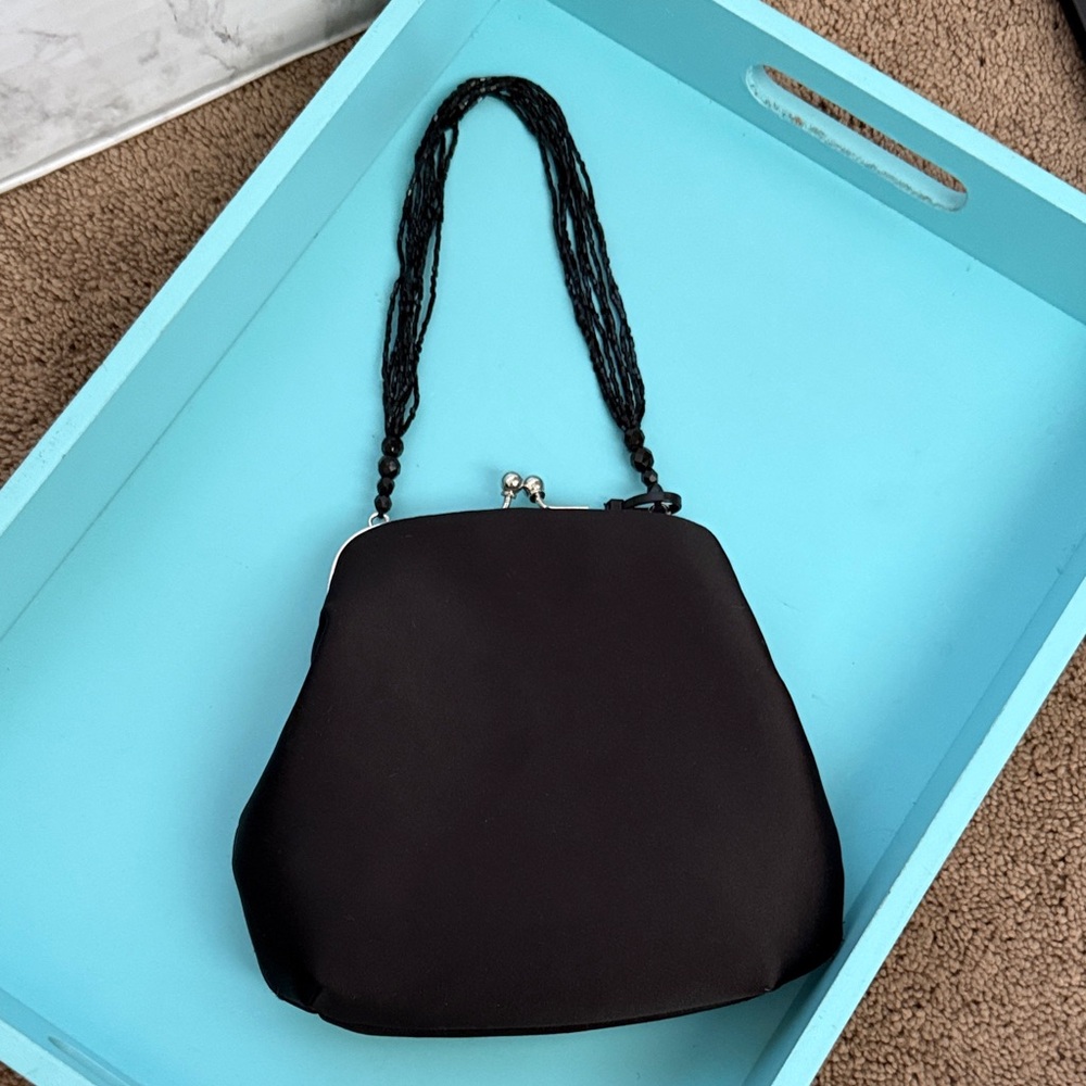 Talbots Elegant Black Beaded Women's Handbag